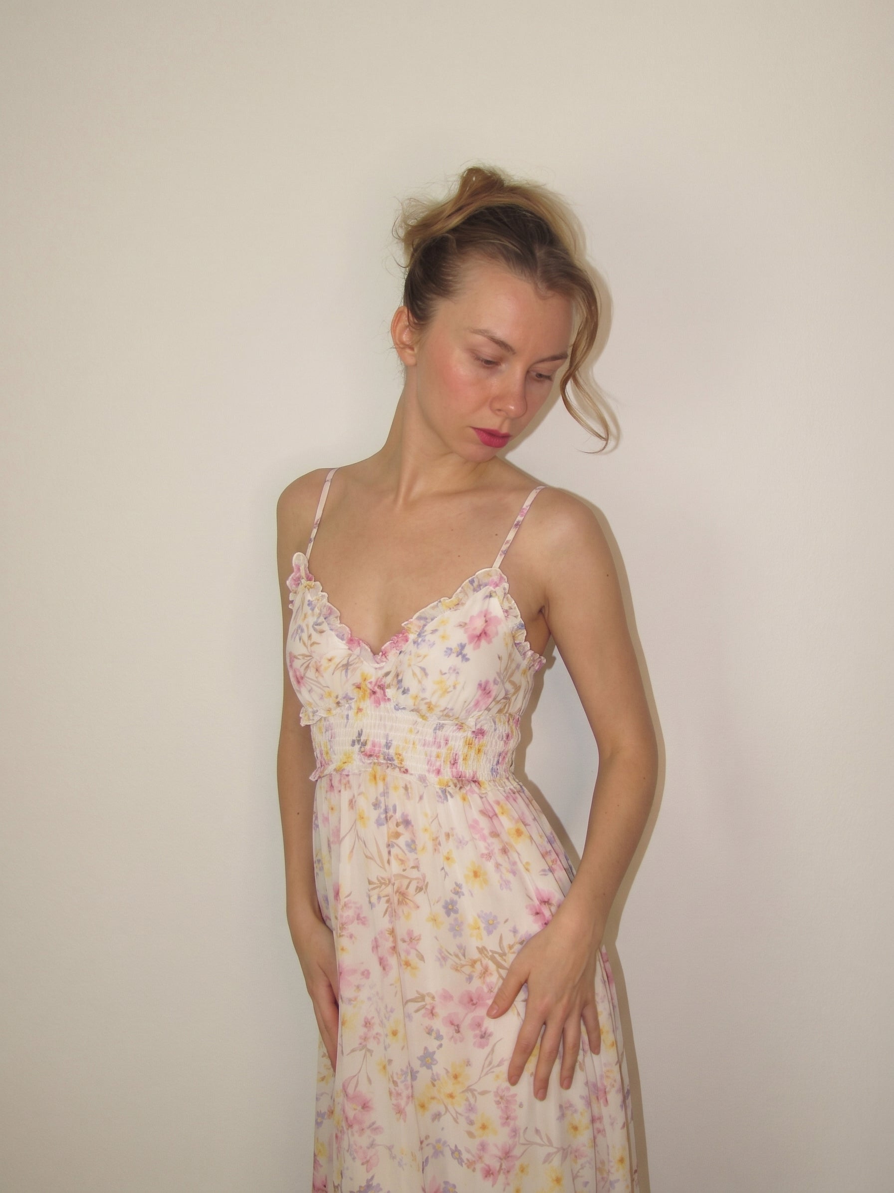The Flora Chiffon Tier Elbise