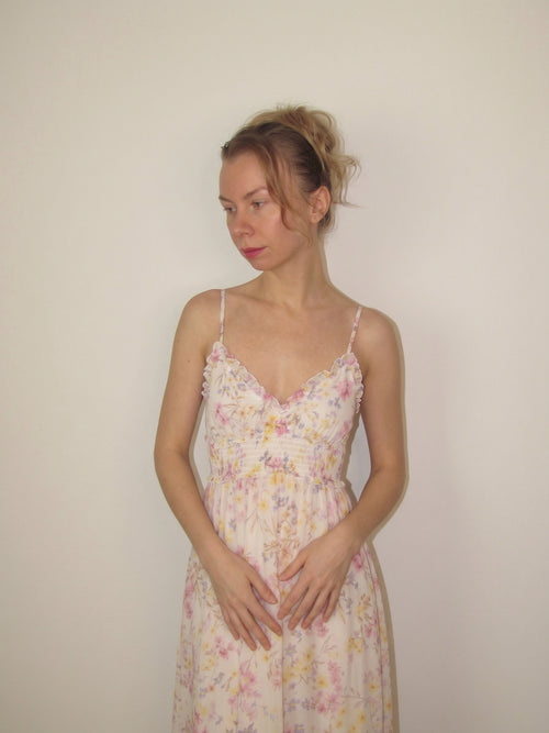 The Flora Chiffon Tier Elbise