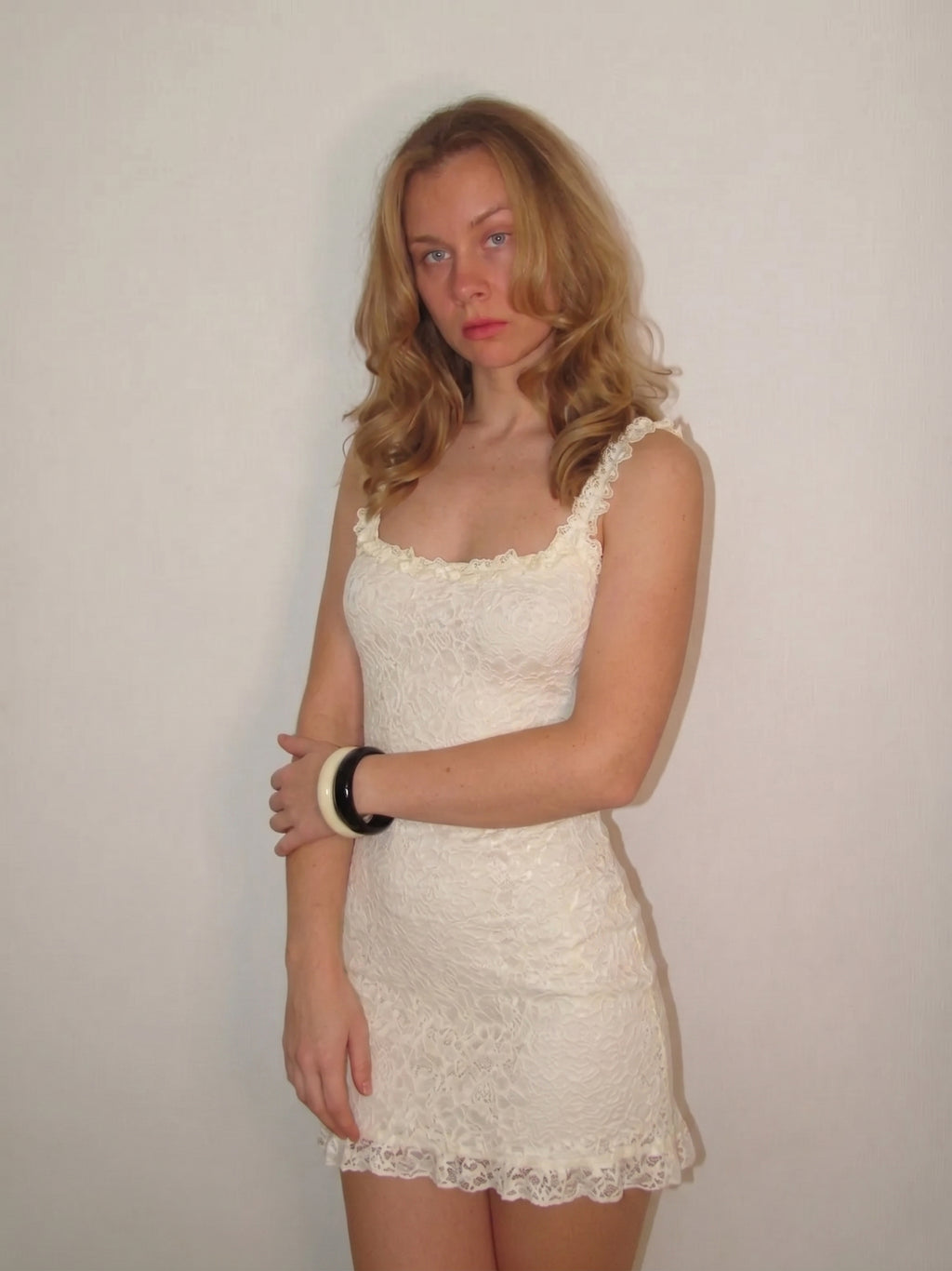 The Ecre Fluted Dantel Maxi Elbise