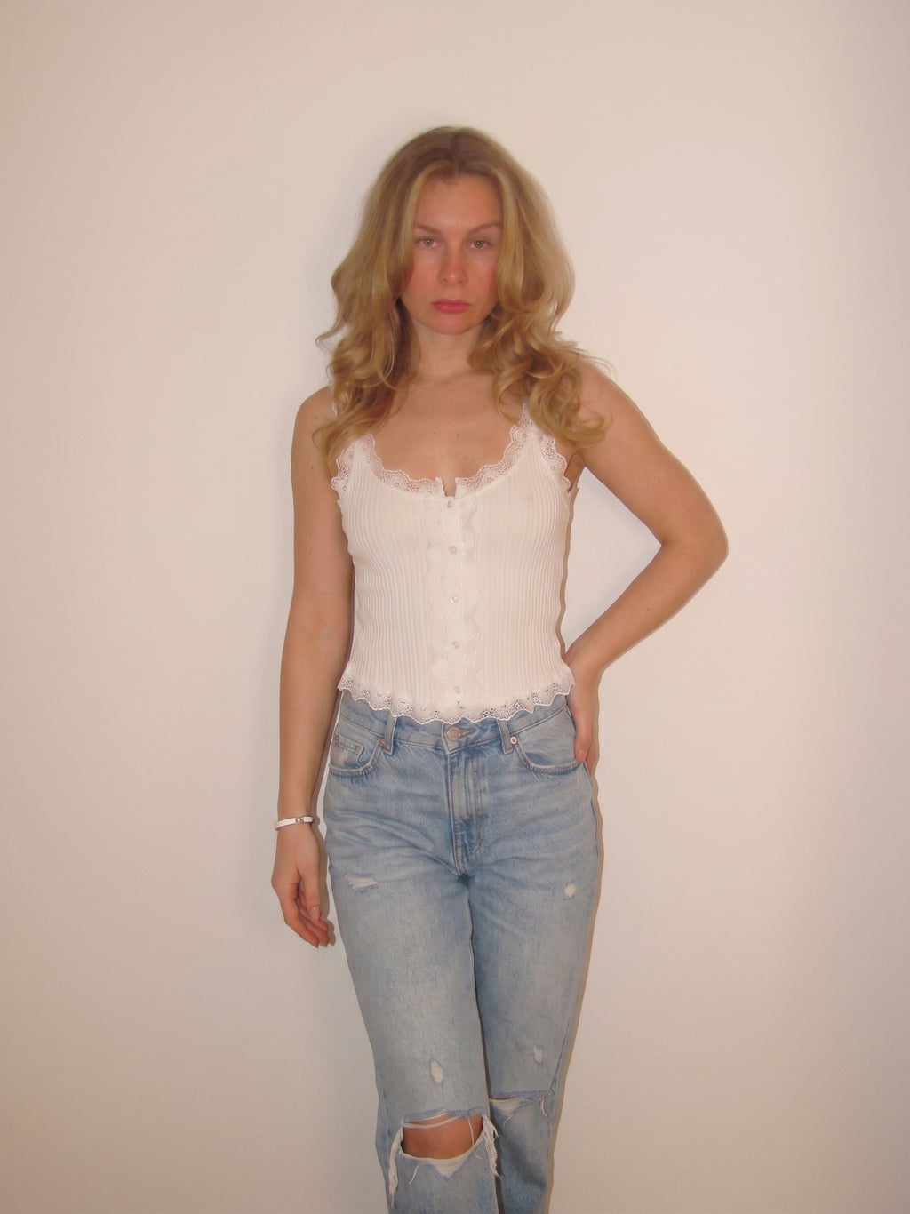 The Ivory Whisper Triko Bluz