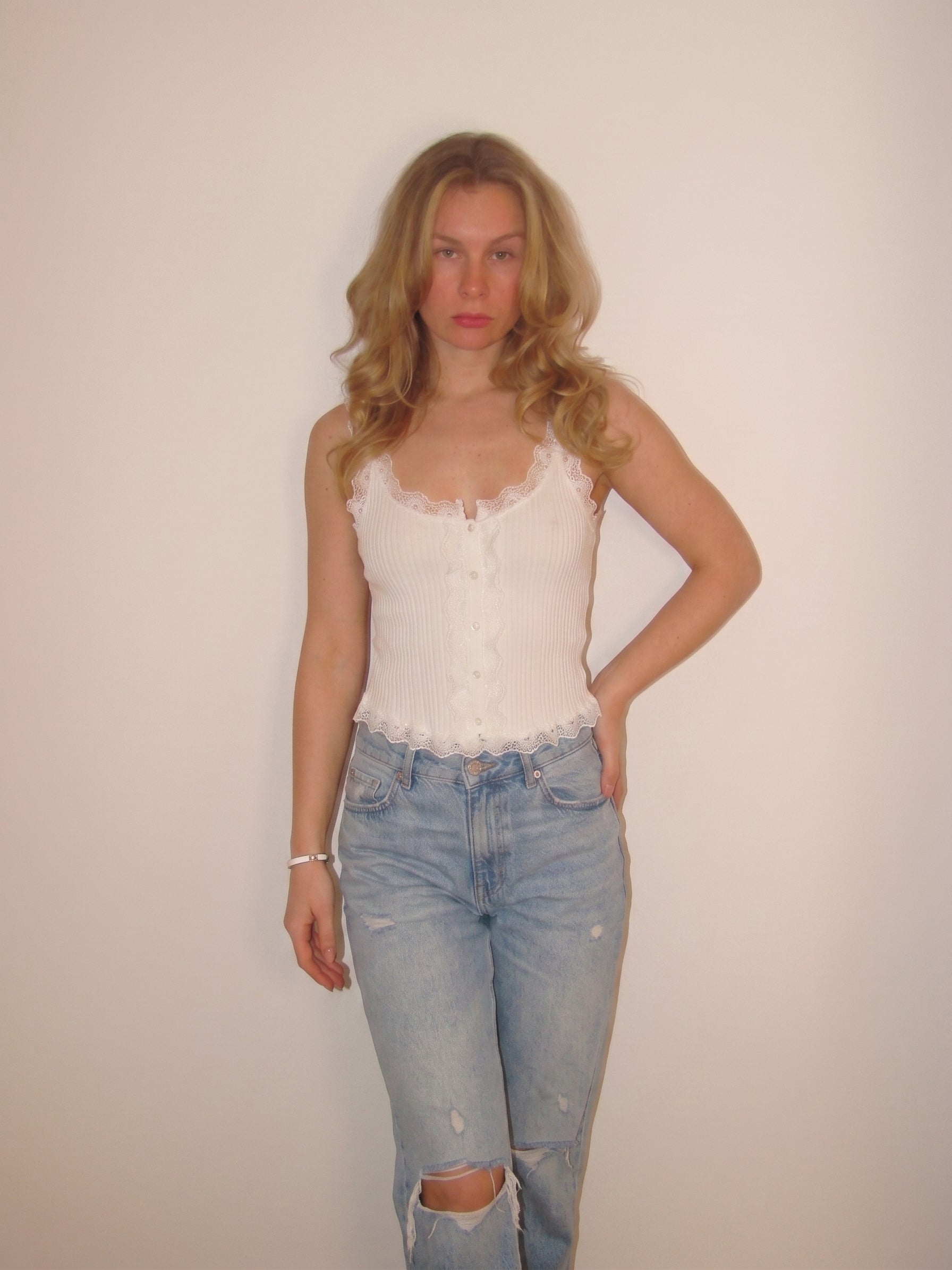 The Ivory Whisper Triko Bluz
