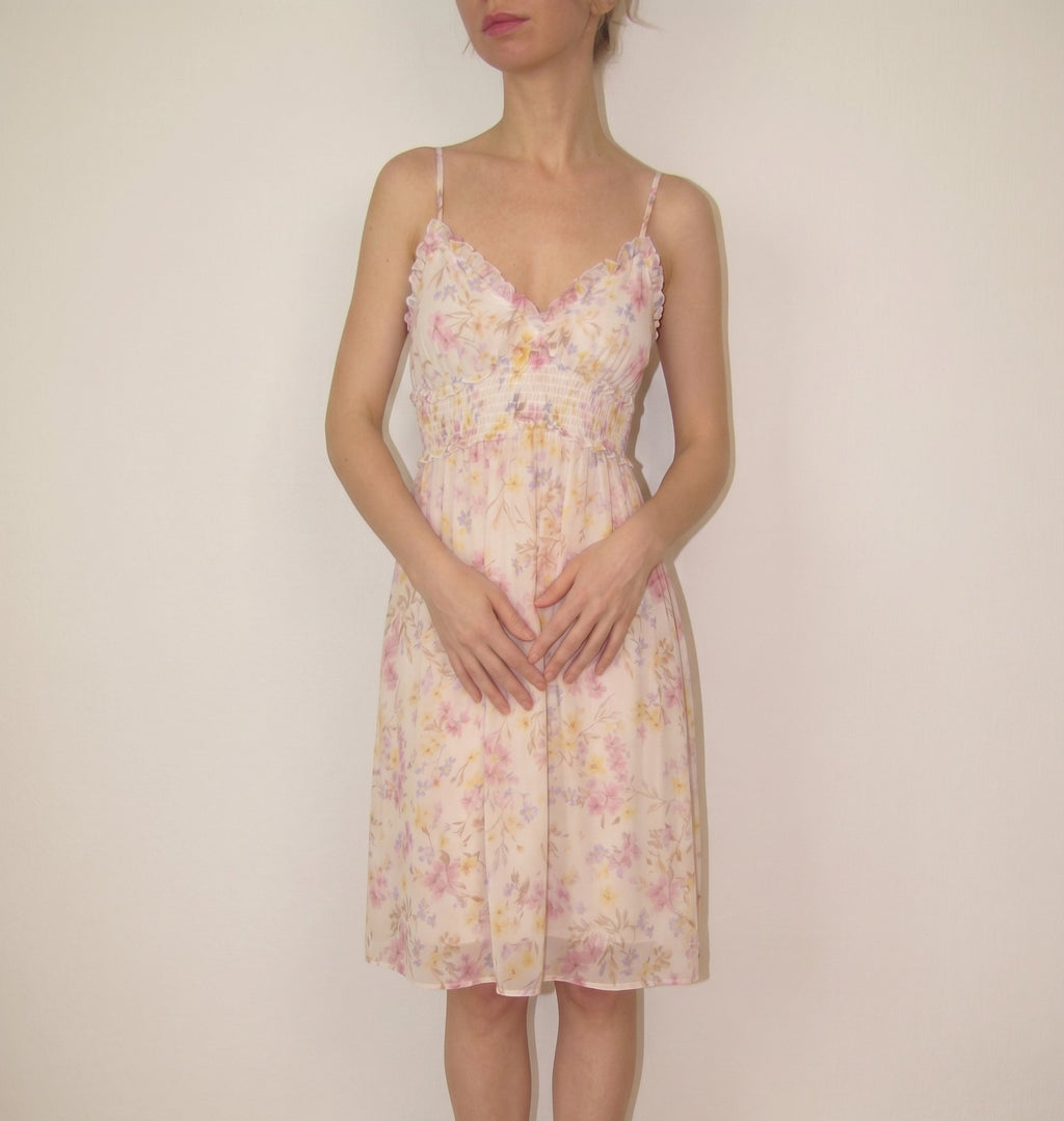 The Flora Chiffon Tier Elbise