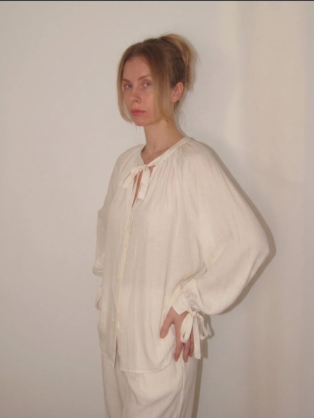 The Poet's Crepe Oversize Gömlek