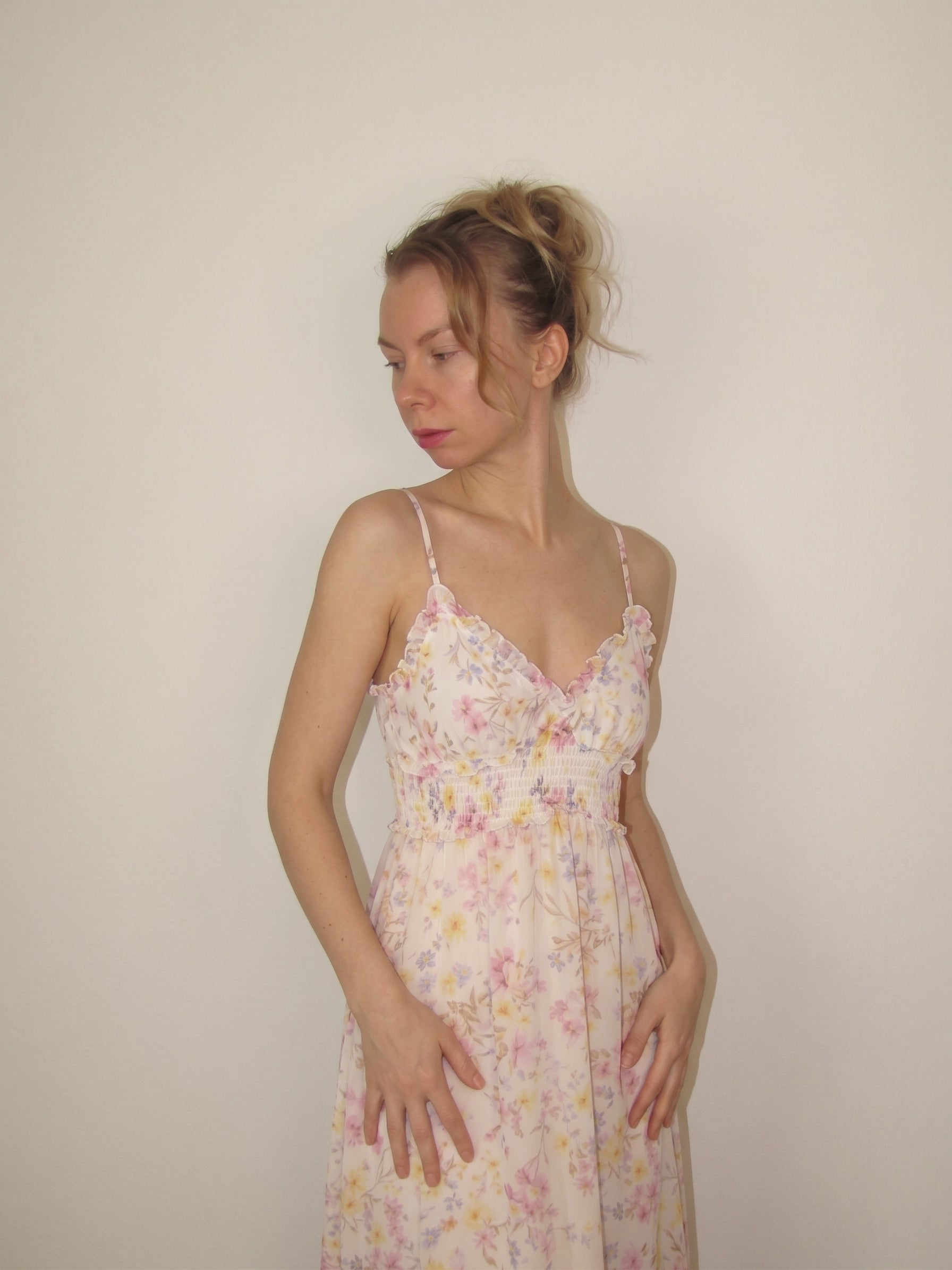 The Flora Chiffon Tier Elbise