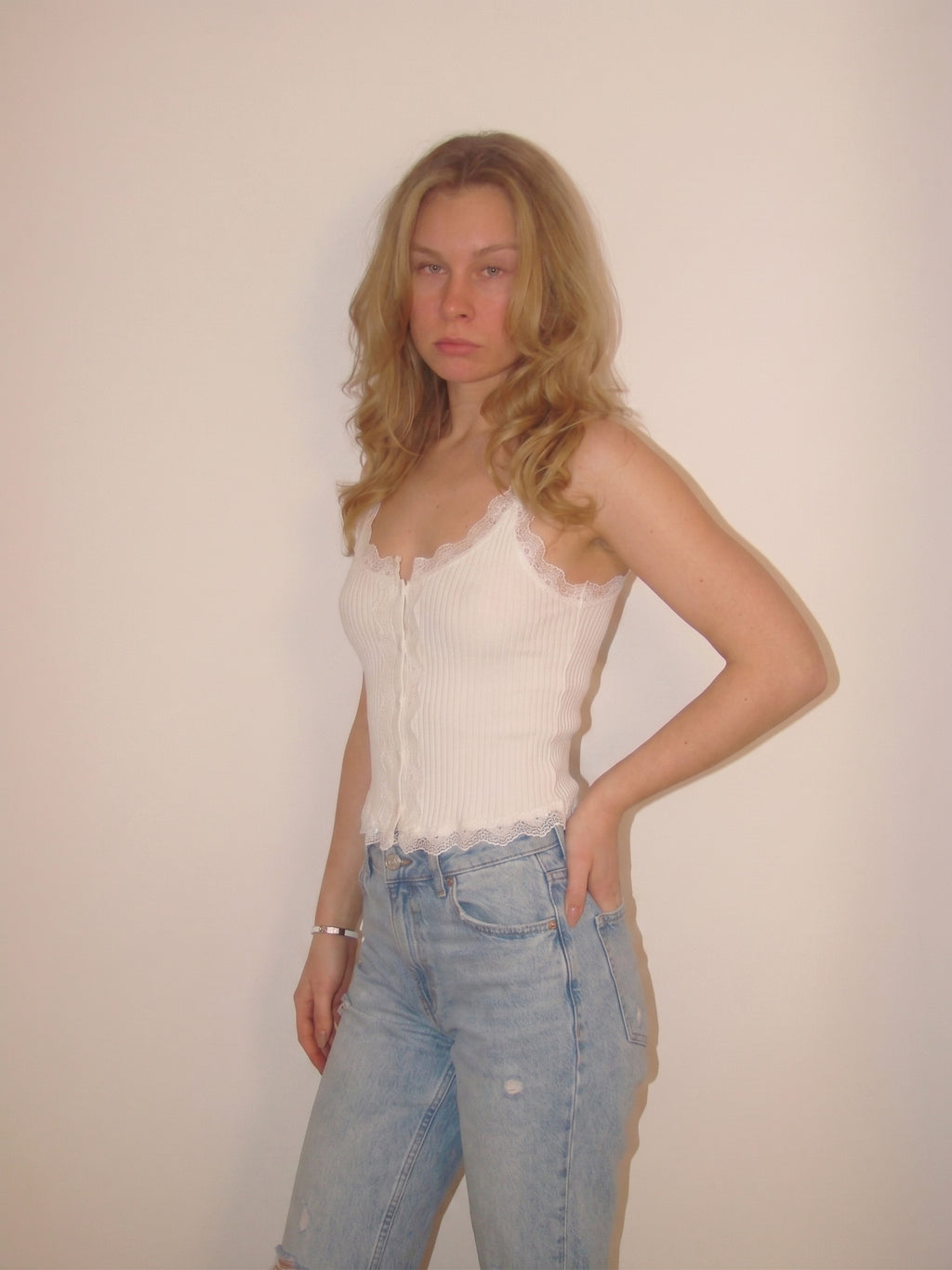 The Ivory Whisper Triko Bluz